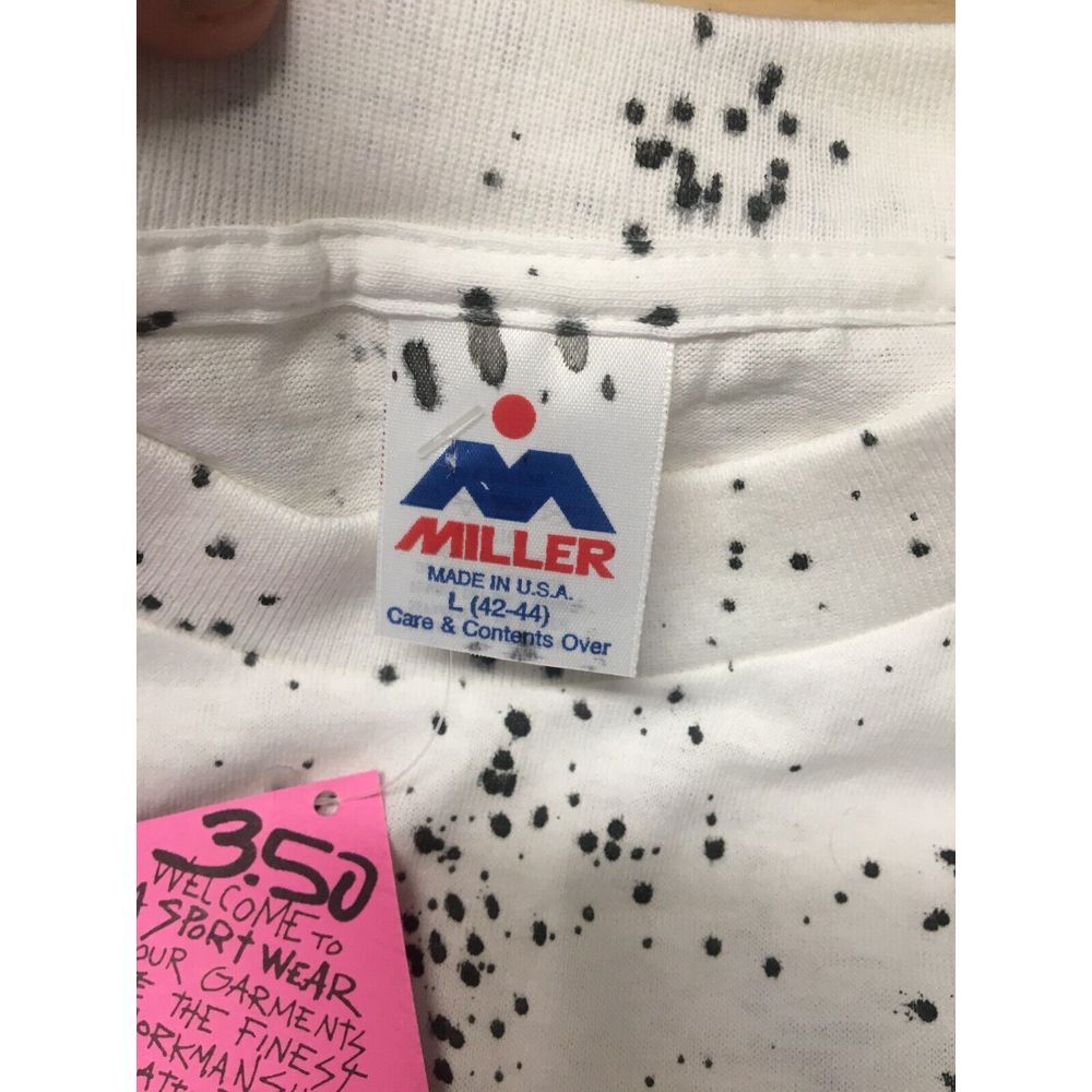 Vintage Miller T Shirt USA Sport New Dead Stock Size L Single Stitch Surf Skate - Picture 6 of 10